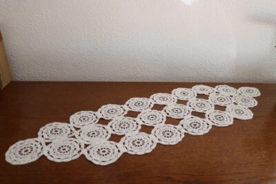 Napperon ancien, crochet fait main ; Antikes Tischset, handgefertigter Haken - Photo 1/3