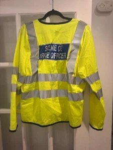⭐GENUINE EX POLICE SCENE OF CRIME OFFICER HI VIS OVER JACKET SIZE XL ⭐XN8 - Picture 1 of 6