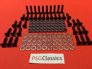 40 tornillos de fijación de placa a cuadros negros Land Rover Defender pernos de acero inoxidable - Imagen 1 de 10
