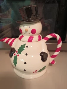 temp-tations traditions 5-teiliges Schneemann Verpflegungsset Teekanne & vier 12 Unzen Tassen - Bild 1 von 14