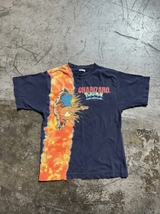 Vintage Charizard Pokemon T Shirt Youth Large L 2000 Nintendo Boys Tee Flame - Picture 1 of 10