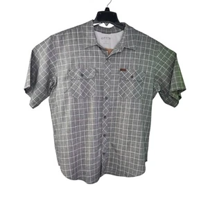 Camisa Orvis Abotonada Para Hombre XXL Gris Cuadros Manga Corta Informal Transpirable Usada en Excelente Condición - Imagen 1 de 4