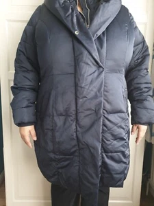 Evans Padded Jacket Navy Blue Womens Size 24 UK Light Used, Washing Machine Safe - Picture 1 of 8