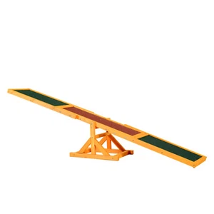 PawHut Wooden Dog Agility Seesaw for Training and Exercise,Platform Equipment - Picture 1 of 7
