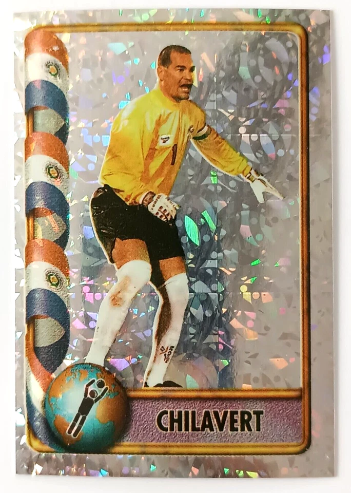Pegatina hacha Navarrete Francia Copa Mundial FIFA 1998 #429B lámina José Luis Chilavert Foto 1 de 4