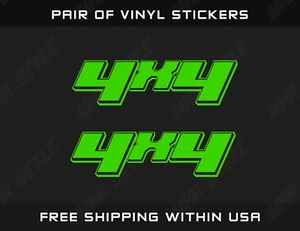 4x4 Decals - 11 thru 25 Inches - Pair of Truck Bed Vinyl Stickers - Bedside trd - Picture 1 of 3