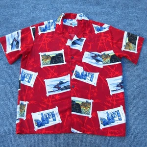 VTG Ocean Current Men's Short Sleeve Hawaiian Shirt Medium Hawaiian Road Trip - Picture 1 of 18