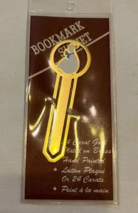 BOOKMARK 24K GOLD PLATED BRASS Hand Painted Duck 2.5" SLIDE ON PAGE - Bild 1 von 3