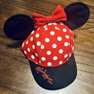 Cappello Snapback Walt Disney World Minnie Mouse Gioventù Nuovo Senza Etichette Eccellente - Foto 1 di 5