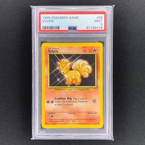 1999 Pokemon Vulpix 68/102 Base Set Unlimited PSA 9 MINT Graded Vintage - Picture 1 of 2