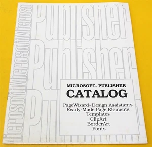 ⭐️⭐️⭐️⭐️⭐️ Vintage Microsoft Publisher Catalog (1993) - Picture 1 of 4