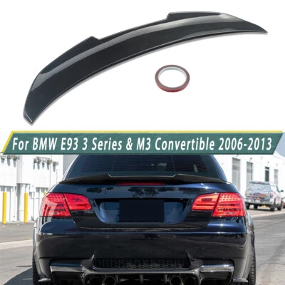 Carbon Color Rear Spoiler Wing Lip PSM Style For BMW E93 3-Series M3 2007-2013 - Image 1 of 4