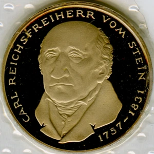 ☆ ☆ GERMANY • 1981-G ☆ 5 DM PROOF • 100 YEARS CARL F. VOM STEIN ☆ KM# 155 ☆C5807 - Picture 1 of 6