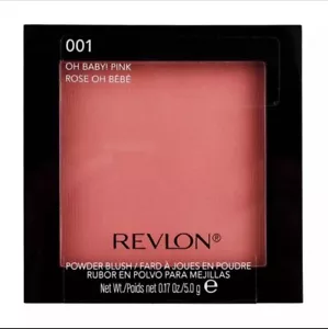 Revlon Powder Blush - #001 Oh Baby! Pink - Net wt 0.17 oz/5.0 g - Picture 1 of 8