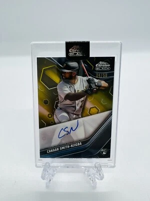 2023 Topps Chrome Canaan Smith-Njigba Gold Refractor Auto /50 #CBA-CSN - Image 1 of 2