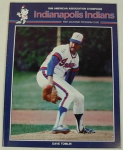 INDIANAPOLIS INDIANS MONTREAL EXPOS 1987 PROGRAM DENNIS MARTINEZ - Picture 1 of 4