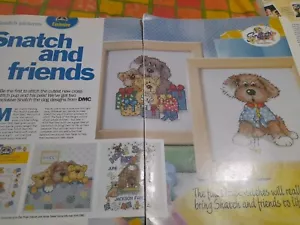 Cross Stitch Chart Snatch The Dog Dmc Design Pages Taken From Magazine - Picture 1 of 6