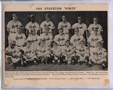 1952 Stockton Ports Team Photo Knowles Service Station 7 x 10  Globe Printing