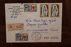 1973 Mauritanie Ambassade De France Cover Air Mail Registered Reco R Carcassonne