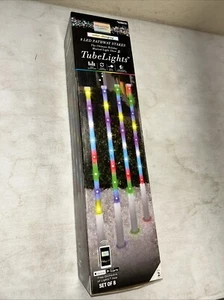 8 Gemmy Orchestra of Lights Color-Changing LED Tube Light Pathway Lights NEW! - Picture 1 of 6
