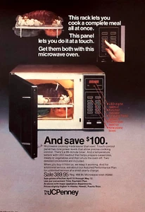 HORNO MICROONDAS JCP JCPENNEY — ANUNCIO VINTAGE DE 1979 — ANUNCIO IMPRESO ORIGINAL - Imagen 1 de 1