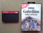 Sega Master System GOLLVALEUS: VALLEY OF THE DOOM (1988) Game & Case