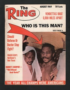 August 1969 The Ring Boxing Magazine – Who Is This Man? Cover  A5149 - Picture 1 of 1