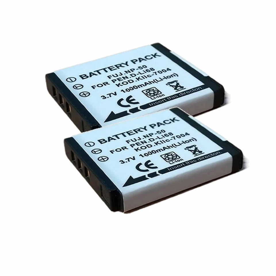 2x NP-50 NP-50A FNP-50 Rechargeable Li-ion Battery for Fuji Finepix F50fd, F60fd - Image 1 of 4
