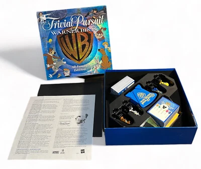 Vintage 1999 TRIVIAL PURSUIT Warner Bros WB Family Edition Board Game Complete - Image 1 of 4