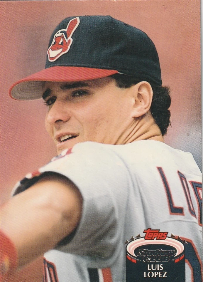 FREE SHIPPING-MINT-1992 Stadium Club #556 Luis Lopez PLUS INDIANS BONUS CARDS - Image 1 of 1