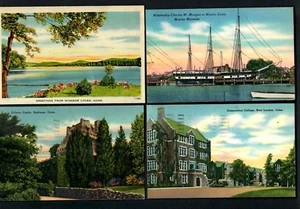 D9 Greetings Windsor Locks, Mystic Whaleship, Castello di Hadlyme, Nuovo London College - Foto 1 di 2