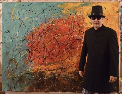 Mark Little original￼￼, ￼Painting 81” X 62” Extra Large,Abstract,Modern, Pop Art - Image 1 of 4