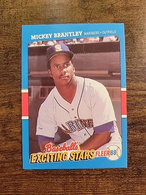 Mickey Brantley 1988 Fleer Exciting Stars #5 - Seattle Mariners - MLB - Image 1 of 2