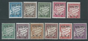 CONGO (MIDDLE) 1928 SGD64/74 set 11 Postage Dues overprinted mounted mint cat£30 - Picture 1 of 1