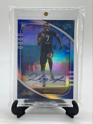 2020 Absolute Rookies Signatures Blue Spectrum /50 Quintez Cephus Auto 🔥NFL - Image 1 of 2