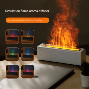 Colourful Simulation Flame Effect Diffuser - Fragrance Humidifier Diffuser USB - Picture 1 of 8