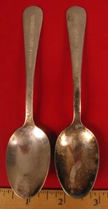 VINTAGE LOT HARVARD UNIVERSITY AREA HAYES BICKFORD'S THE BICK ADVERTISING SPOONS - Picture 1 of 1