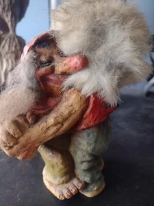 Vintage NyForm Trolls Handmade in Norway Sweet Older Dancing Couple Hugs - Picture 1 of 7