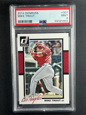 2014 Donruss Baseball #301 - Mike Trout - Angels - PSA 9💎📈GOAT! - Image 1 of 2