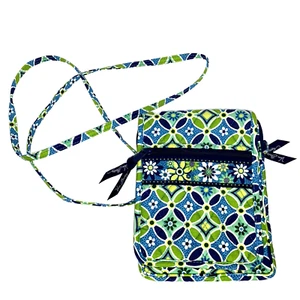 Vera Bradley VA VA Bloom Mini Hipster Organizer Crossbody Shoulder Bag ID Holder - Foto 1 di 17