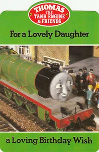 Happy Birthday Daughter Greeting Card Thomas The Tank Engine Green Henry Trains - Picture 1 of 1