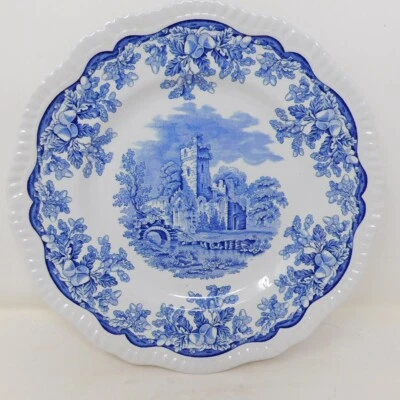 11" Dinner Plate Spode Blue Room "Ruins" Regency Collection 1848 Pattern Repro - Image 1 of 4