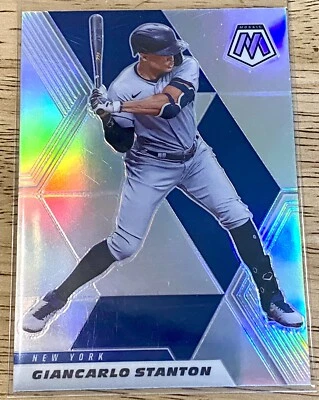 2021 Panini Mosaic Baseball - GIANCARLO STANTON - Silver Prizm SP - Yankees #118 - Image 1 of 2