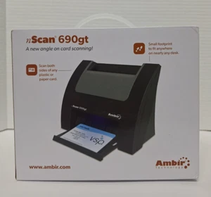 Ambir nScan ID Card Scanner 690gt High-Speed Vertical Document Scanner - Afbeelding 1 van 6