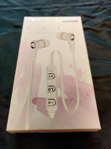 Écouteurs sans fil Cobra Cylo Bluetooth blanc CY3298 micro intégré NEUF - livraison gratuite - Photo 1 sur 3
