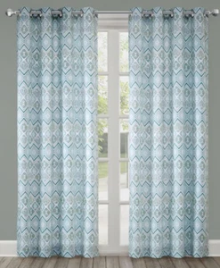 NEU Echo Triana 84" Öse oben Fenster Vorhang Panel in GRÜN - Bild 1 von 8