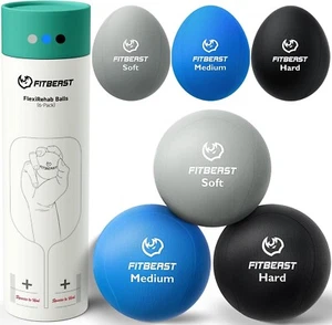 Stress Balls for Adults, Squeeze Balls for Hand Therapy, 6-Pack Hand Therapy ... - Picture 1 of 26