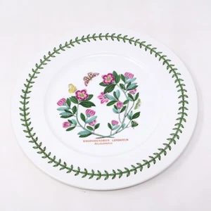 Portmeirion Botanic Garden 9-3/8 in Luncheon Plate Rhododendron Lepidotum - Picture 1 of 7