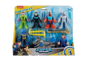 DC Super Friends Brainiac The Riddler Deathstroke Batman Nightwing Superman - Picture 1 of 2