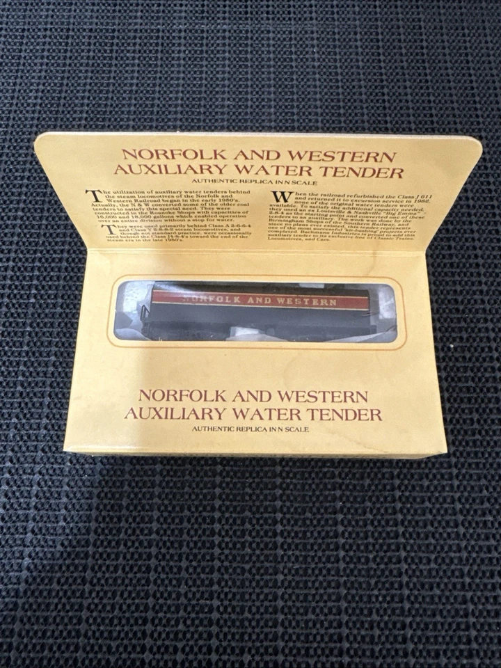 Bachmann Norfolk y Western Auxiliar Agua Tender Escala N Foto 1 de 1